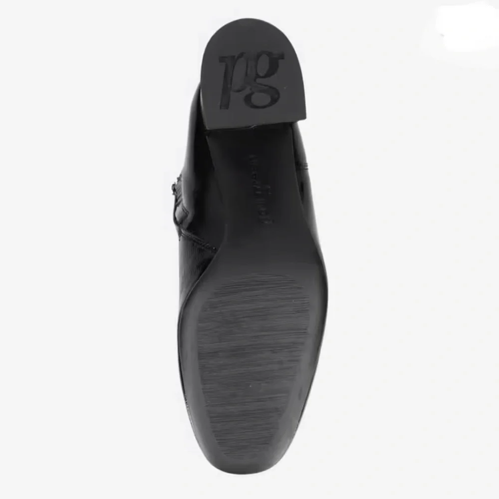 NEW paul green black crinkled patent leather ankle boots - Picture 3 of 8